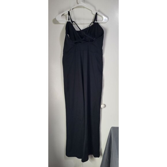 Gilly Hicks Recharge XL Women's Black Jumpsuit Romper One Piece Criss Cross Back - Picture 2 of 10